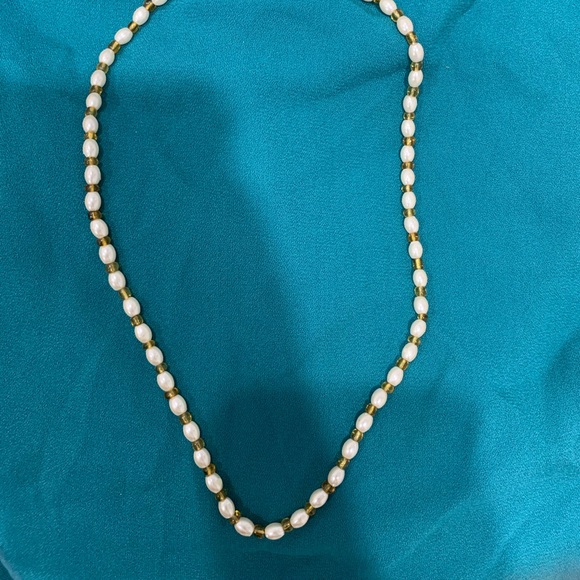 Necklaces silver golden pearls - Picture 4 of 10